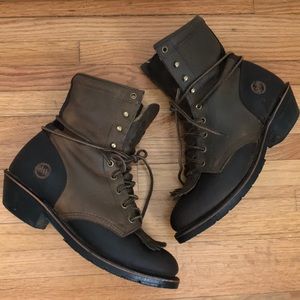 Double H durable rustic lace up boots